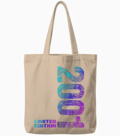 25. Geburtstag 2001 Limited Edition Mann Frau Tote Bags - Natural