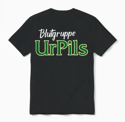 Blood Group Urpils - Saarland Beer T-Shirt, Black Unisex T-Shirt - Black