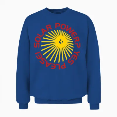 Bd Solar Power Unisex Sweatshirt - Royal