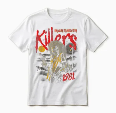 Iron Maiden - Spray Pain Killer Unisex T-Shirt - White