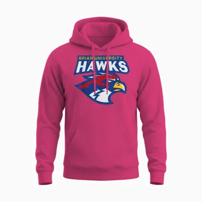 Briar University Hawks Unisex Hoodie - Heliconia