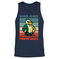 Quack Quack Madafakas Ducks Duck Rubber Duck Funny Unisex Tank Top - Navy – 2