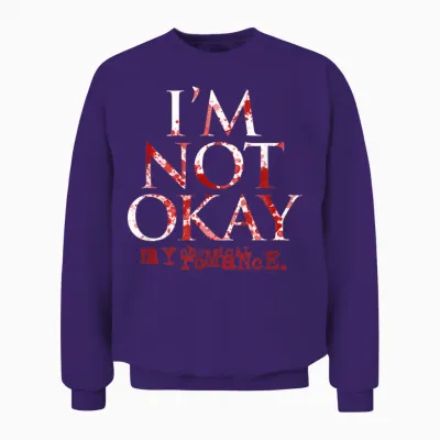 My Chemical Romance I'm Not Ok Unisex Sweatshirt - Purple