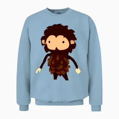 Sneaky Sasquatch Head Unisex Sweatshirt - Light Blue