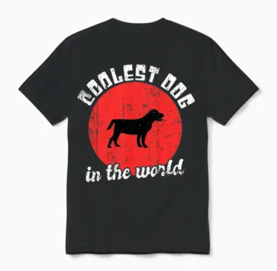Cool Dog Saying Unisex T-Shirt - Black