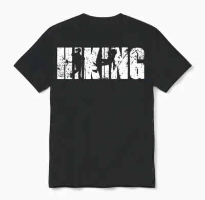 Hiking Unisex T-Shirt - Black
