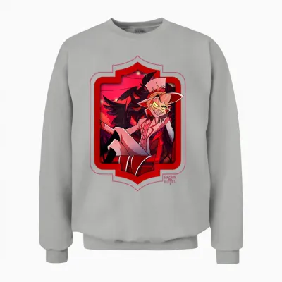 Hazbin Hotel - Lucifer Unisex Sweatshirt - Ash