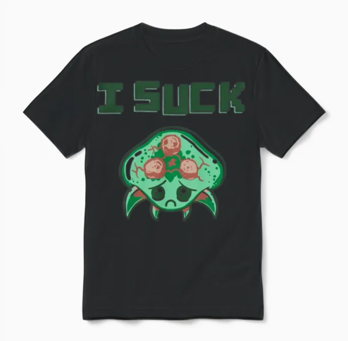 I Suck Unisex T-Shirt in Black