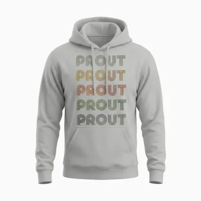 Love Heart Prout Tee Grunge Vintage Style Black Prout T-Shirt, Black, S Unisex Hoodie - Ash