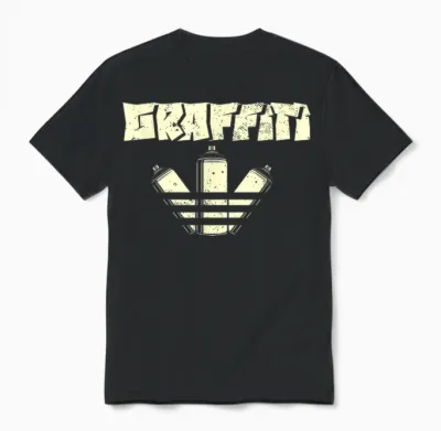 Graffiti Street Urban Art Spray Paint Graffiti Artist T-Shirt, Black Unisex T-Shirt - Black