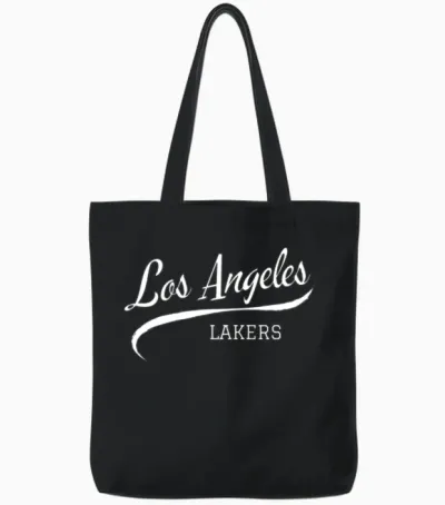 Lakers Retro Tote Bags - Black