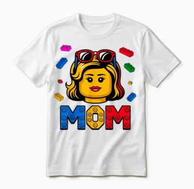 Family Mom Master Builder Building Bricks Blocks Mothers Day Unisex T-Shirt - White