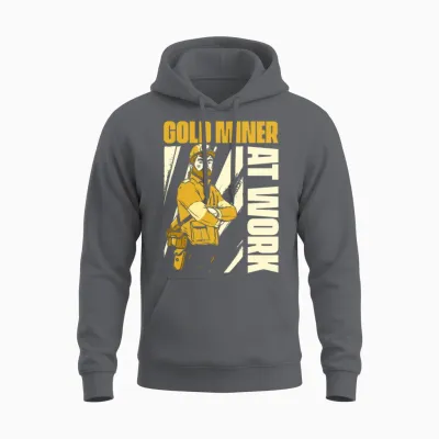 Gold Mining Unisex Hoodie - Charcoal