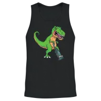 Vacuum Cleaner T-Rex Unisex Tank Top - Black – 2