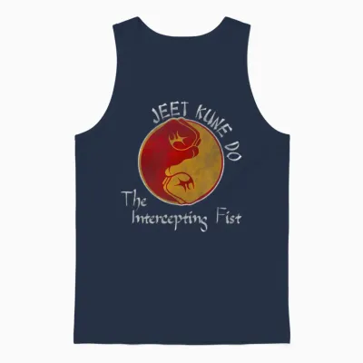 Jeet Kune Do Mma Intercepting Fist Chinese Unisex Tank Top - Navy