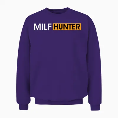I Love Milfs Funny Unisex Sweatshirt - Purple