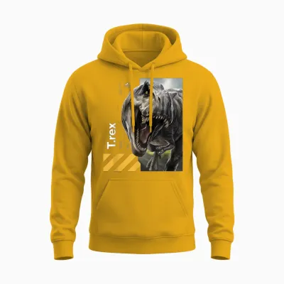 Jurassic World Rebirth Tyrannosaurus Covert Mission Unisex Hoodie - Gold