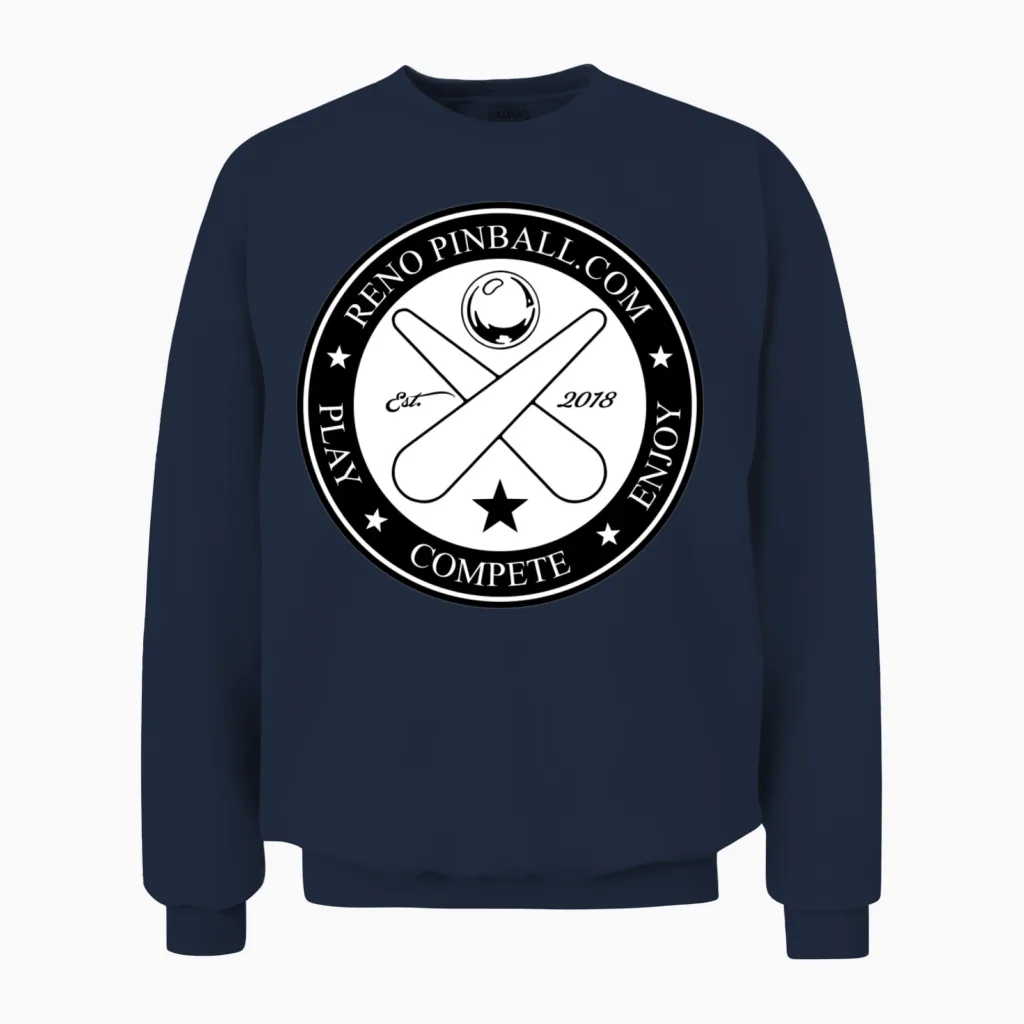 Pinball Is a Sport Unisex Sweatshirt in Navy