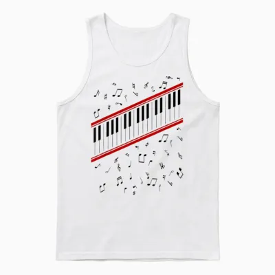 Costume De Piano Beat It Unisex Tank Top - White