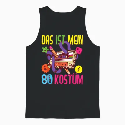 80er Jahre Outfit Damen Herren Das Ist Mein 80er Kostüm 1980 Unisex Tank Top - Black