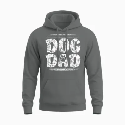 Dog Dad Unisex Hoodie - Graphite Heather