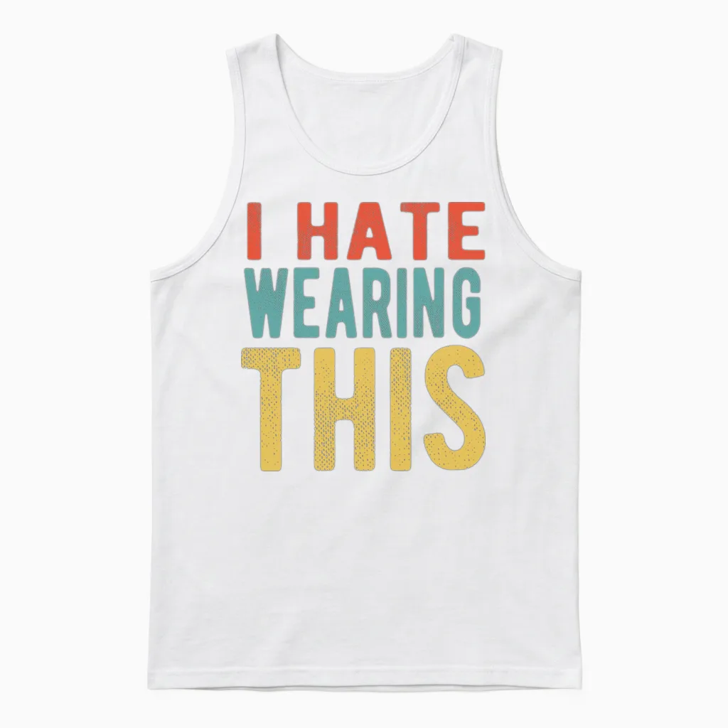Funny Face Mask Funny Face Masks Unisex Tank Top in White
