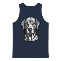 Dogs Paws Pets Dog Lover Lovers Unisex Tank Top - Navy – 1