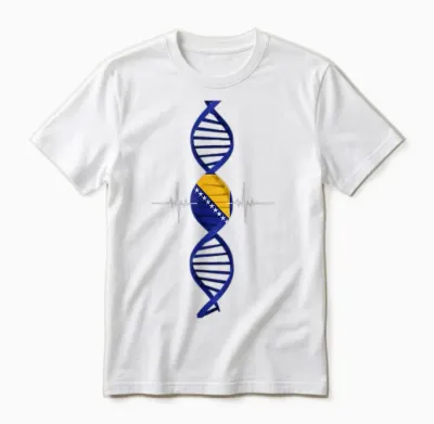 Bosnien Und Herzegowina Wurzeln Bosnien Flagge Unisex T-Shirt - White