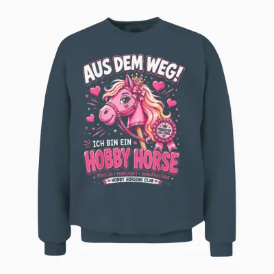 Hobby Horse Aus Dem Weg Ich Bin Ein Hobby Horse Horsing Unisex Sweatshirt - Dark Heather