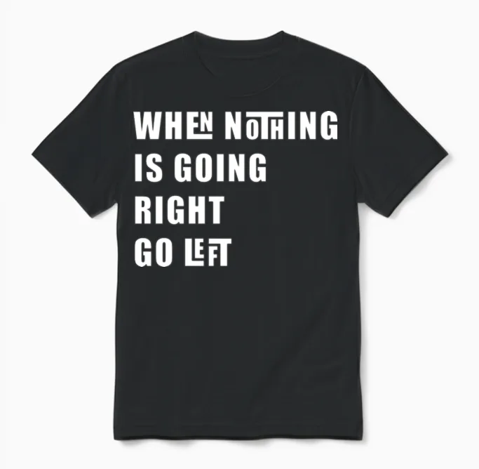 Funny Design Unisex T-Shirt in Black