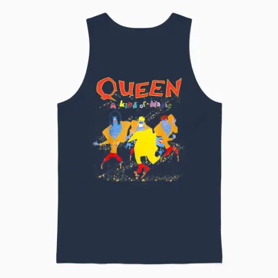 Queen Official Art of Magic T-Shirt, Black Unisex Tank Top - Navy
