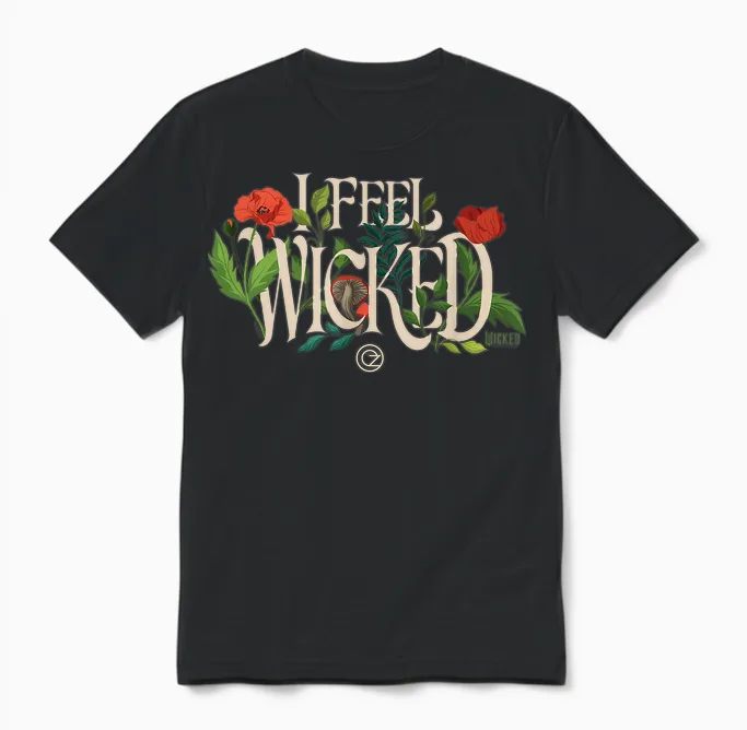 Wicked: for Good I Feel Wicked Unisex T-Shirt in Black