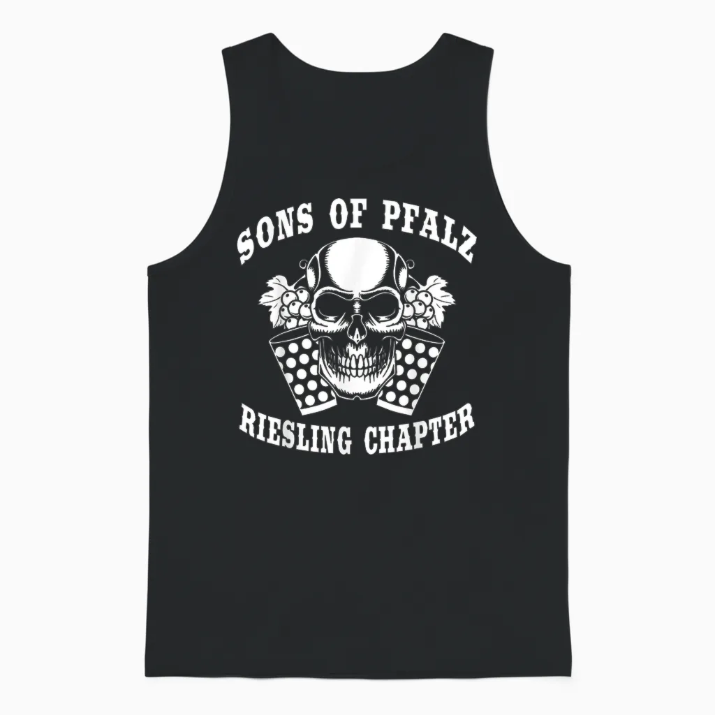 Pfalzkind PƤlzer Buwe Dubbebecher PƤlzer Bu Sons of Pfalz Unisex Tank Top in Black