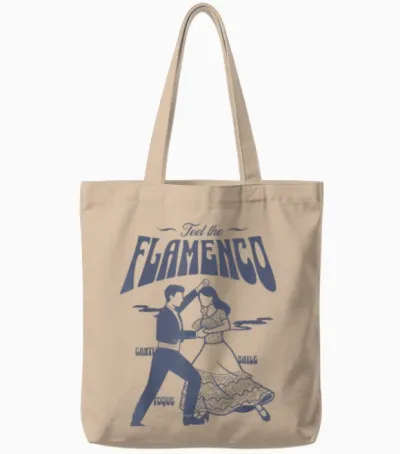 Spüren Sie Das Flamenco Tanzpaar - Spanischer Tanz Tote Bags - Natural