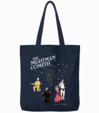 It's Always Sunny in Philadelphia the Nightman Cometh Play Tote Bags - Navy
