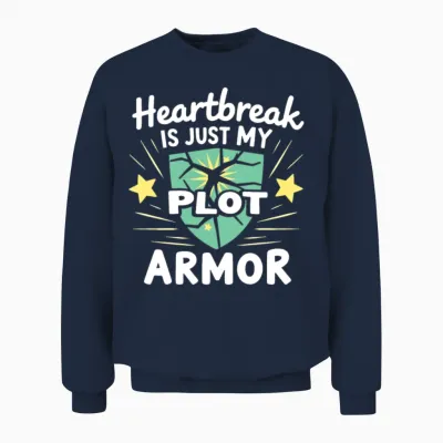 Breakup Empowerment Self-Love Fresh Starts Unisex Sweatshirt - Navy