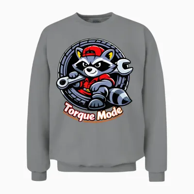 Design Graphique De Pneu De Mécanicien Raton Laveur Unisex Sweatshirt - Sport Grey