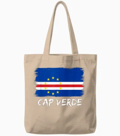 Kapverdische Flagge Kap Verde Tote Bags - Natural