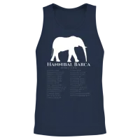 Hannibal Barca World Tour - Carthaginian Empire Unisex Tank Top - Navy – 2