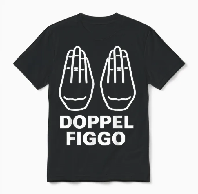 Double Figgo Legally Secured Unisex T-Shirt in Black