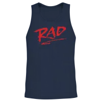 Rad 1980s Classic Bmx Movie Cool Retro Cru Jones B Unisex Tank Top - Navy – 2