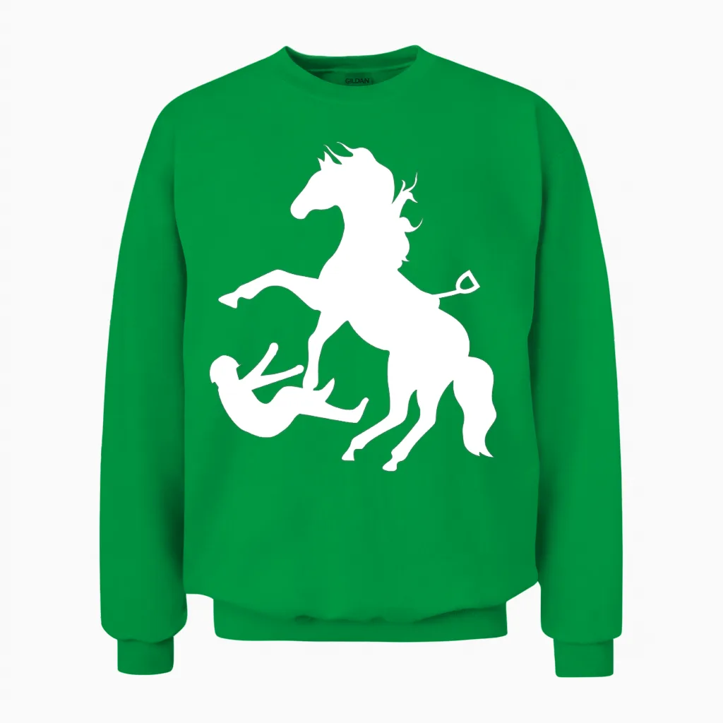 Horse - Lovers Unisex Sweatshirt in Irish Green