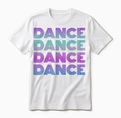 Retro Dance I Love Dancing Dancer Teen Student Dance Teacher Unisex T-Shirt - White
