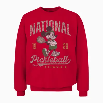 Mickey Mouse - National Pickleball League Unisex Sweatshirt - Red