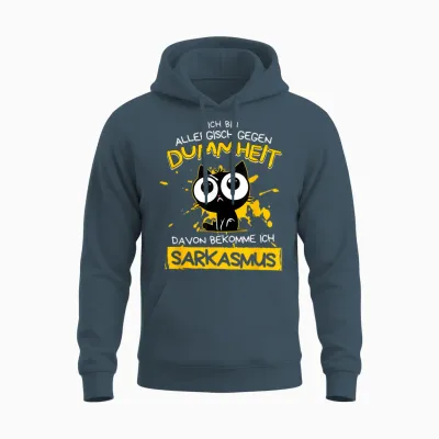 Ich Bin Allergisch Gegen Dummheit Davon Bekomme Unisex Hoodie - Dark Heather