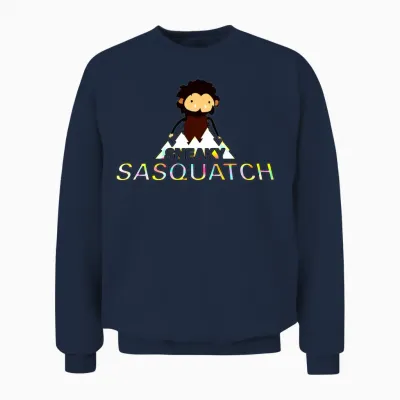 Sneaky Sasquatch Head Unisex Sweatshirt - Navy