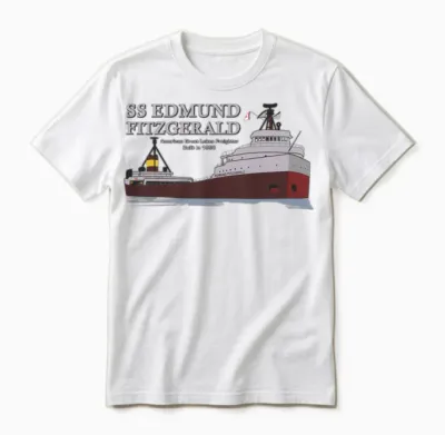 Ss Edmund Fitzgerald Unisex T-Shirt - White