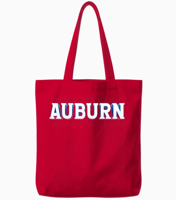 Retro - Auburn Tote Bags in Red