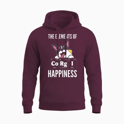 Corgi Dog Lover Dog Trainer Unisex Hoodie - Maroon