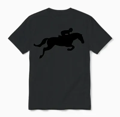 Horse Jump Unisex T-Shirt - Black